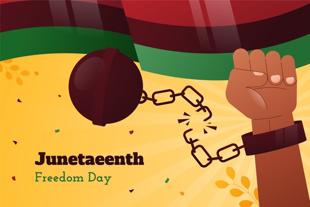 그라데이션 juneteenth 배경