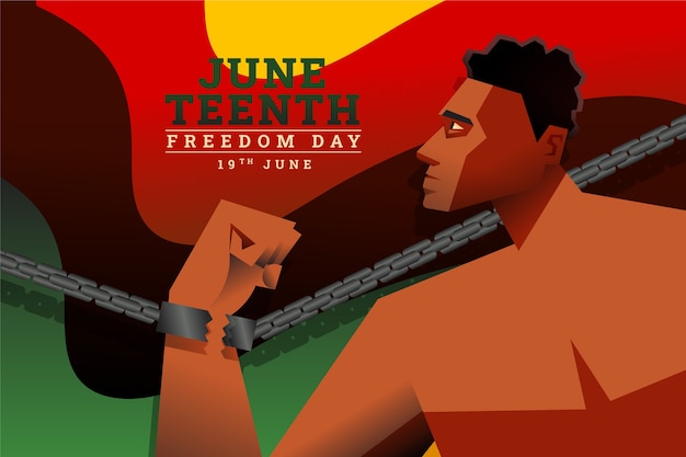 그라데이션 juneteenth 배경