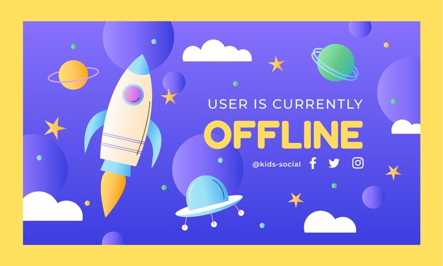 gradient kids toys twitch background
