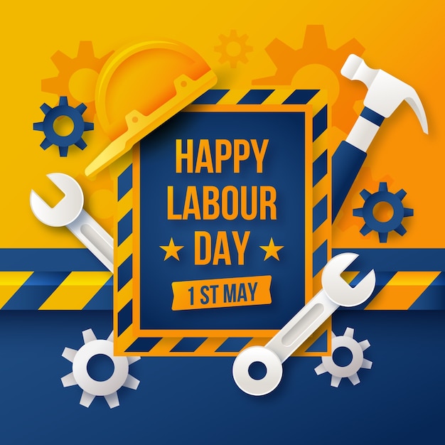 Gradient labour day background