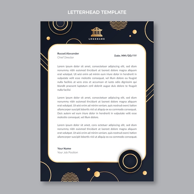 Free vector gradient law firm template