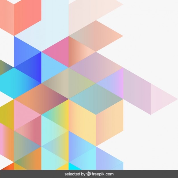 Gradient light colors geometric background