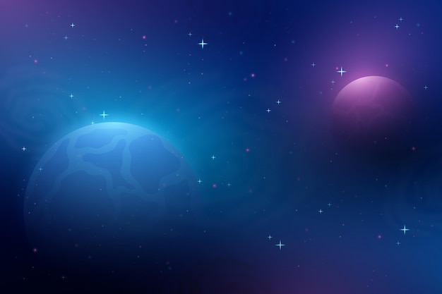 Gradient light galaxy background