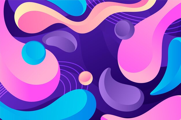 Gradient liquid abstract background