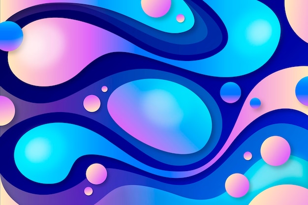 Free vector gradient liquid abstract background