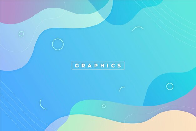 Gradient liquid abstract background