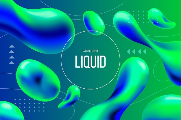 Free vector gradient liquid abstract background