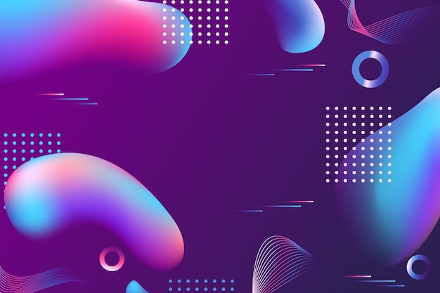 Free vector gradient liquid abstract background