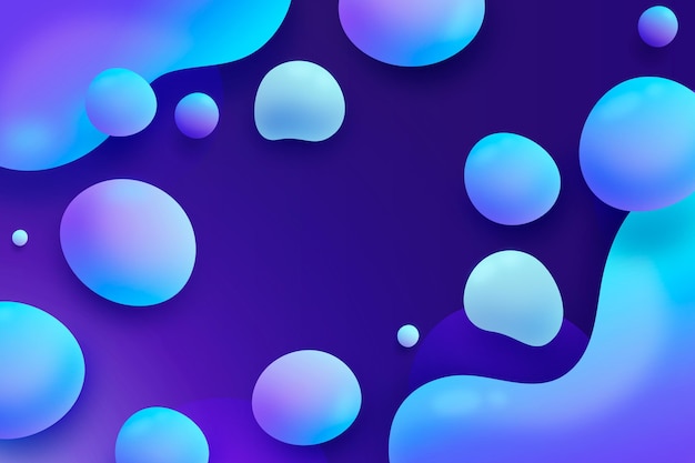 Gradient Liquid Abstract Background – Free Vector Template