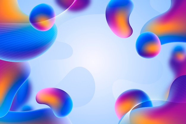 Free vector gradient liquid abstract background