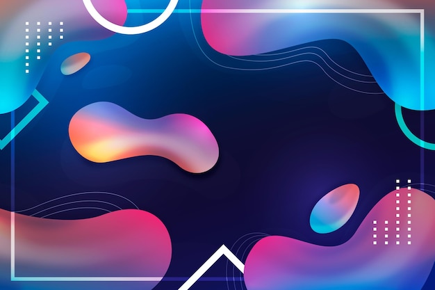 Free vector gradient liquid abstract background