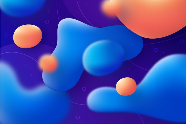 Free vector gradient liquid abstract background