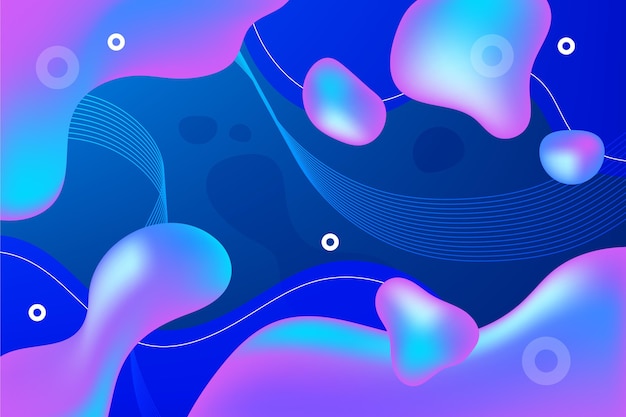 Free vector gradient liquid abstract background