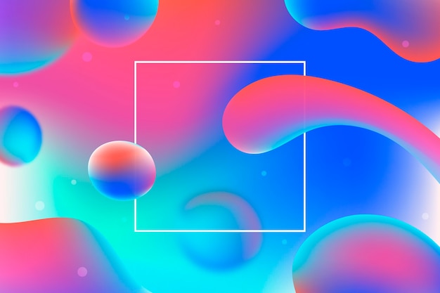 Free vector gradient liquid abstract background