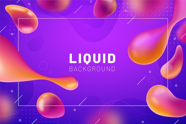 Gradient liquid abstract background