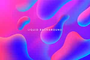 Free vector gradient liquid abstract background