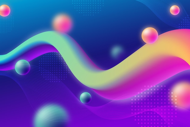 Gradient liquid abstract background