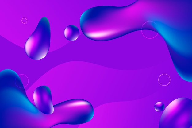 Free vector gradient liquid abstract background