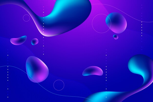 Gradient liquid abstract background