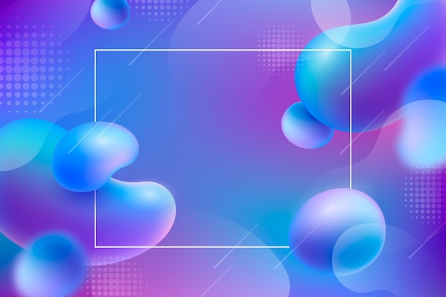 Gradient liquid abstract style background