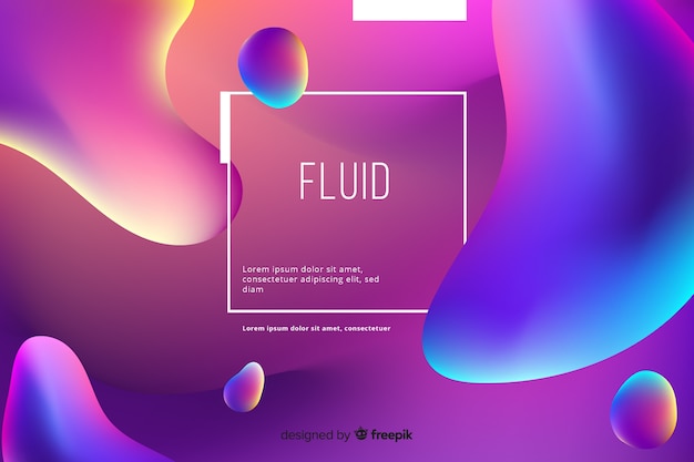 Free vector gradient liquid background