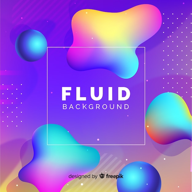 Free vector gradient liquid background