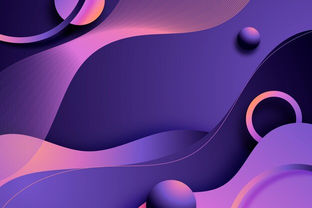 Gradient liquid wavy background