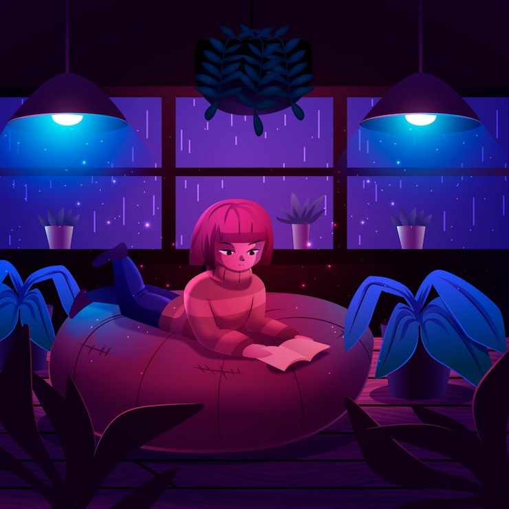 Free Vector gradient lo fi illustration