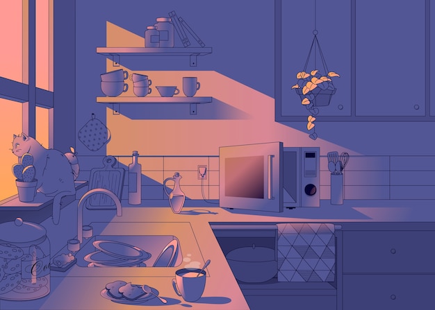 Бесплатное векторное изображение Градиентные лоу-файные иллюстрации