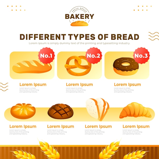 Gradient local market business infographic template