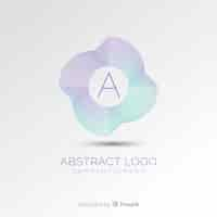 Free vector gradient logo template with abstract shape