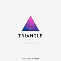 Free vector gradient logo template with abstract shape