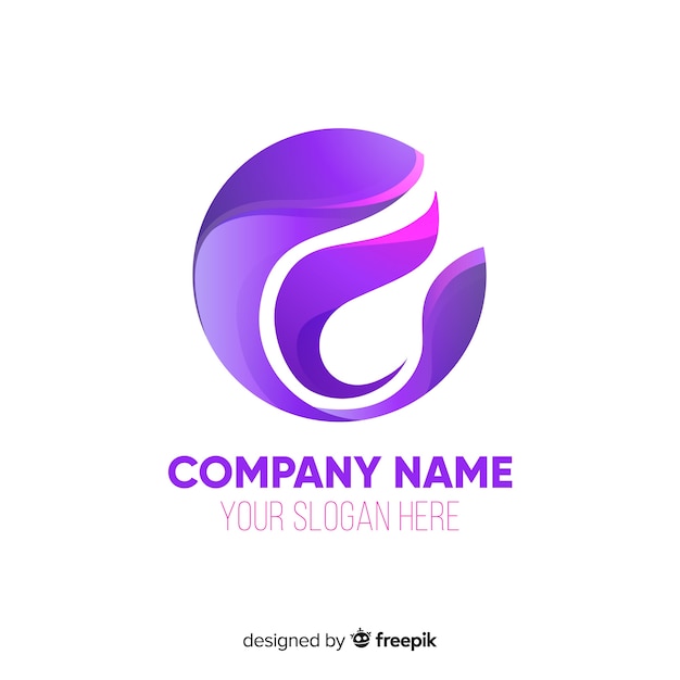 Free vector gradient logo with abstract shape