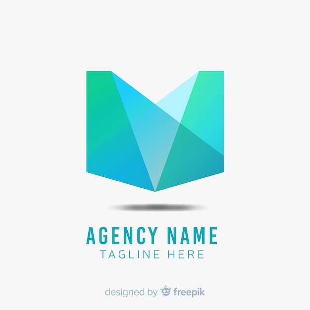 Free vector gradient logo with abstract shape