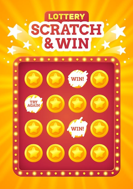 Free vector gradient lottery ticket illustration