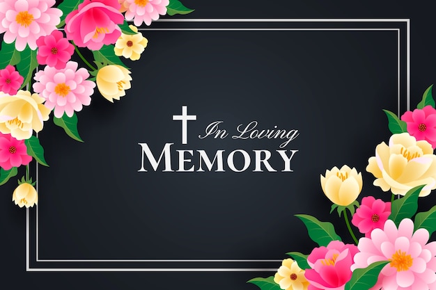 Gradient in loving memory background