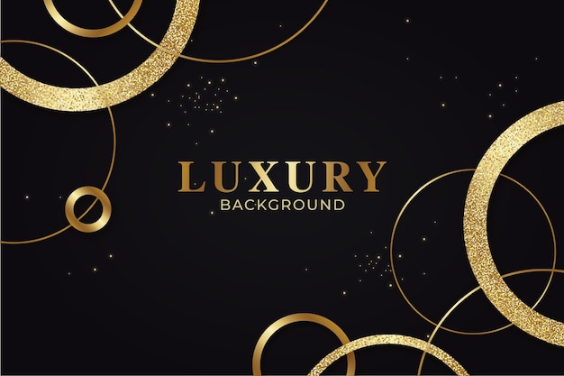 Free vector gradient luxurious golden background