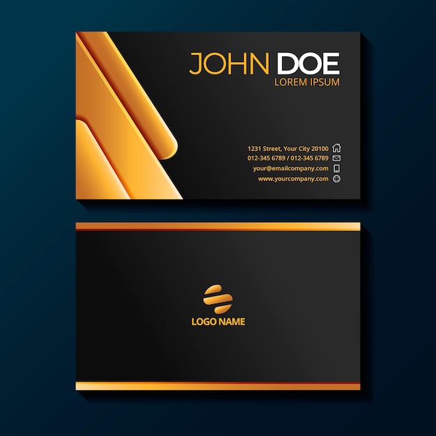 Gradient  luxury business cards template