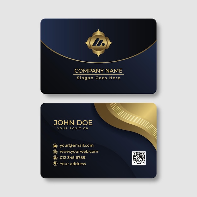 Gradient  luxury business cards