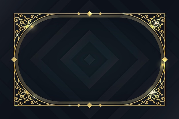 Gradient luxury frame template