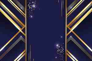 Free vector gradient luxury golden lines background