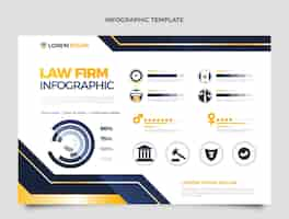 Free vector gradient luxury law firm infographic