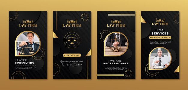 Gradient luxury law firm template