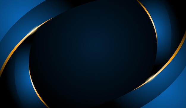 Free vector gradient luxury modern abstract 3d background blue dark