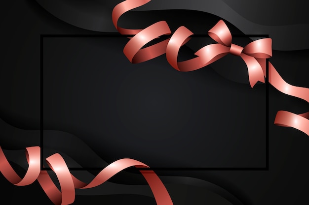 Free vector gradient luxury ribbon background