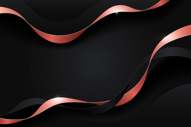 Free vector gradient luxury ribbon background