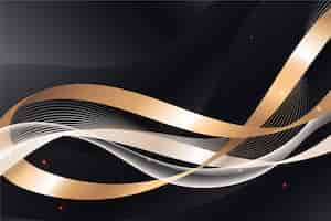 Free vector gradient luxury ribbon background
