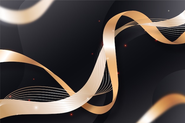 Free vector gradient luxury ribbon background