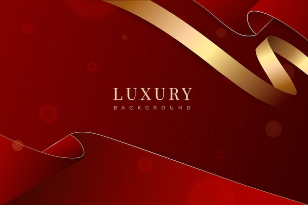 Free vector gradient luxury ribbon background