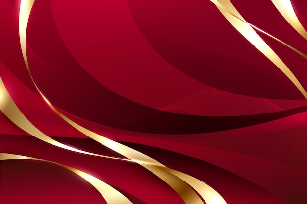 Free vector gradient luxury ribbon background